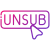 Unsub icon