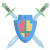 Knight Shield And Sword icon