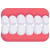 Artificial teeth icon