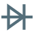 symbole de diode icon