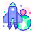 Rocket-location icon