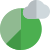 Pie chart diagram report stored on a cloud drive icon