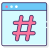 Hashtags icon