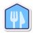 Restaurantgebäude icon