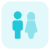 Couples on vacation by Air travel destination icon