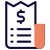 Billing for the hotel expenses and invoices icon