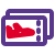 Multiple flight tickets for international and domestic travel through air travel icon