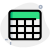 Make table in document or spread sheet icon