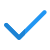 Select checkmark symbol to choose true answer icon