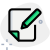 Paper and writing pen isolated on a white background icon