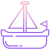 Barco à vela pequeno icon