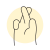 手指交叉 icon