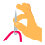 handhaltende Nadel icon