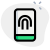 Mobile phone with in display finger print sensor icon