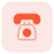 Landline number for the services in hotel room icon