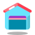 Garagem aberta icon