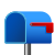 Open Mailbox With Lowered Flag icon