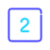 2  в закрашенном квадрате icon