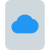 Cloud stored file with online content isolated on a white background icon