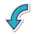 Curved Arrow Down icon