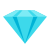 Diamant étincelant icon