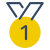 Medaille Erster Platz icon