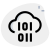 Binary programming on a cloud server network isolated on a white background icon