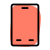 Classical smartphone device layout with menu and back key icon