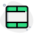 Blank cell spread-sheet cell section interface key icon