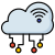 Cloud network connectivity icon