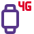 Fourth generation cellular version of smartwatch series icon