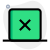 Closed web browser tab for no entry way icon