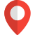 Delivery pin for parcel delivery location making icon