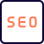 Search engine optimization for enhancing content online icon