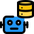 Database of robotic machine learning Technology language icon