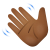 winkende-Hand-mittlerer-dunkler-Hautton icon