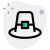 chapéu-de-peregrino-externo-sem-folha-usado-como-decoração-de-graça-verde-tal-revivo icon