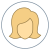 Usuário feminino tipo de pele com círculo 3 icon