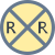 Segno dell'incrocio della ferrovia icon