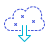 Von der Cloud herunterladen icon