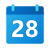 Calendario 28 icon
