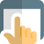 Touch enabled screen for web page access icon