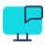 Chat di computer icon