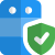 Server with antivirus protection safeguard turn on icon