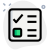 Conventional ballot paper voting with checkbox and tick icon