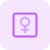 Female medical profile isolated on a white background icon