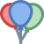 파티 baloons에 icon