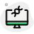 Desktop computer with a DNA Sequencing lab testing software icon