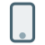 Modern smartphone with biometric home button layout icon