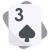 52 Three of Spades icon